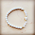 Natural Jade and Hematite Beaded Stretch Bracelet 806x