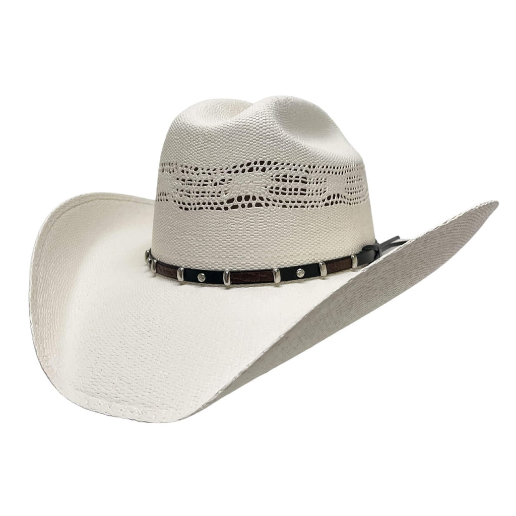 Bangora Straw Western Hat - Style Montana: Cream / SM