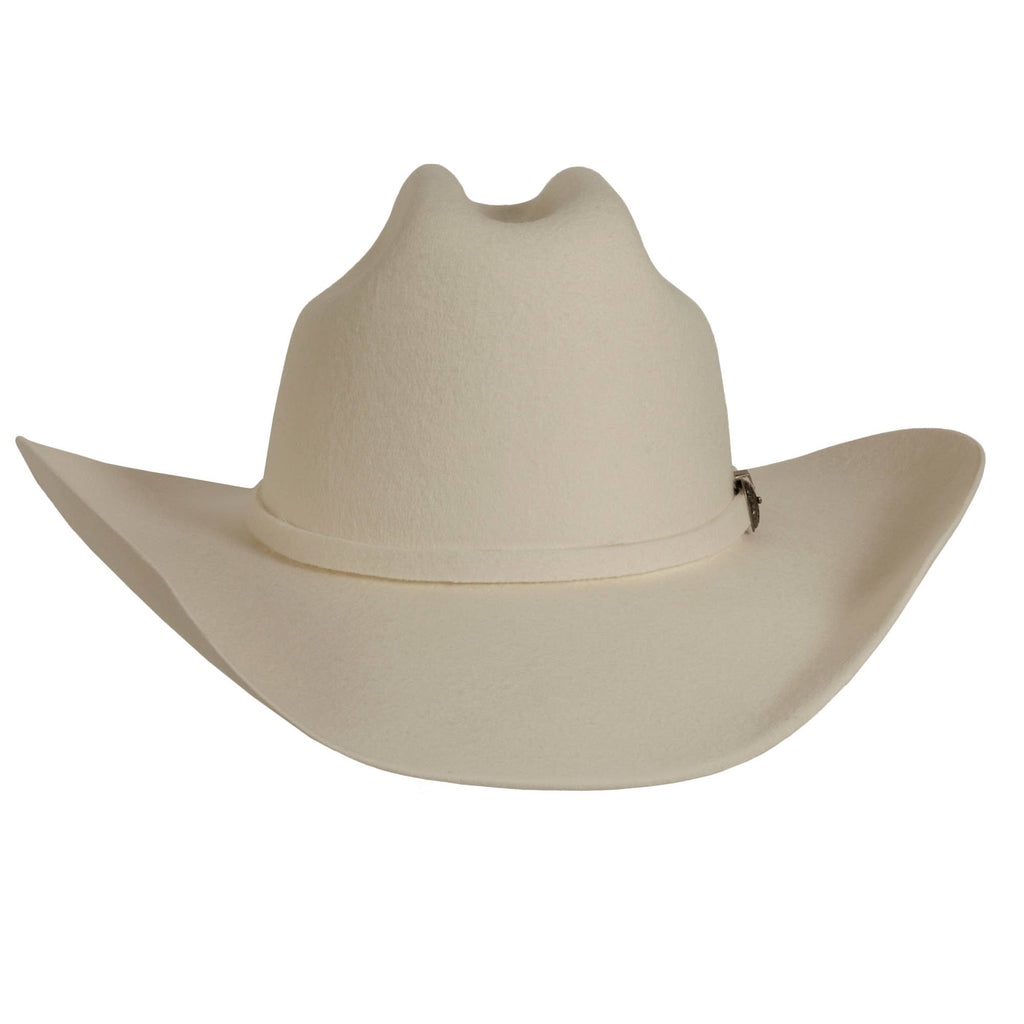 100% Wool Felt Western Cowboy Hat - Style Cattleman: Navy / SM