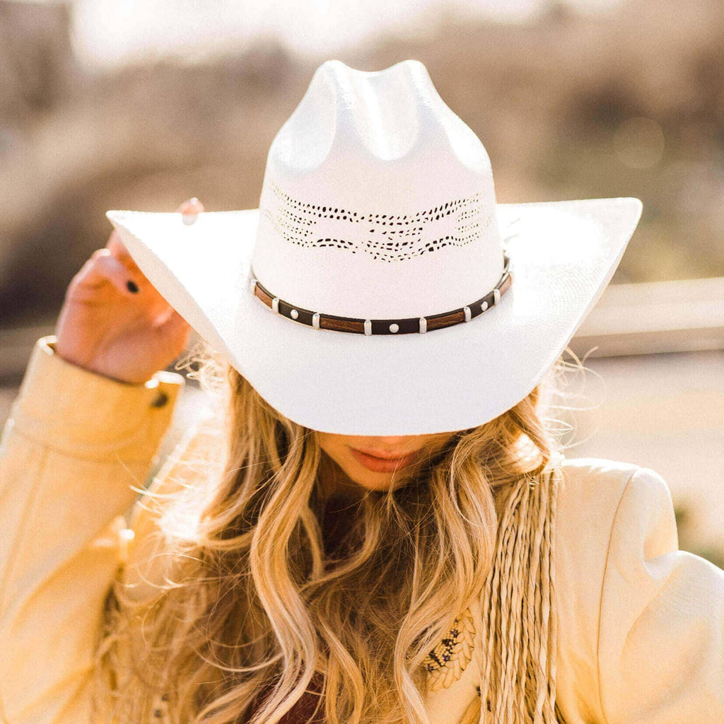 Bangora Straw Western Hat - Style Montana: Cream / SM