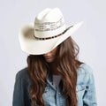 Bangora Straw Western Hat - Style Montana: Cream / SM