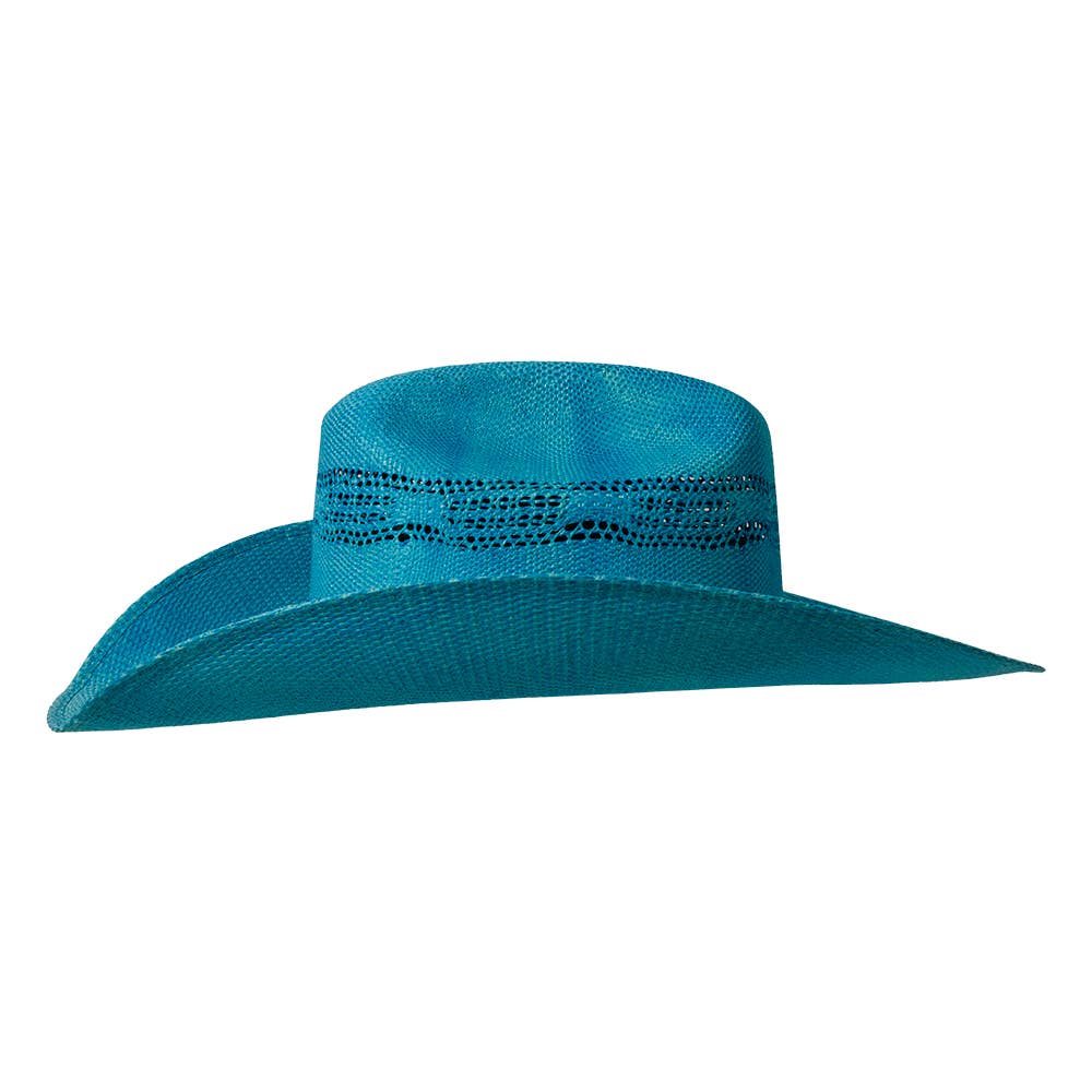 New Western Cowboy Straw Hat- Style American Maverick: Grey / SM