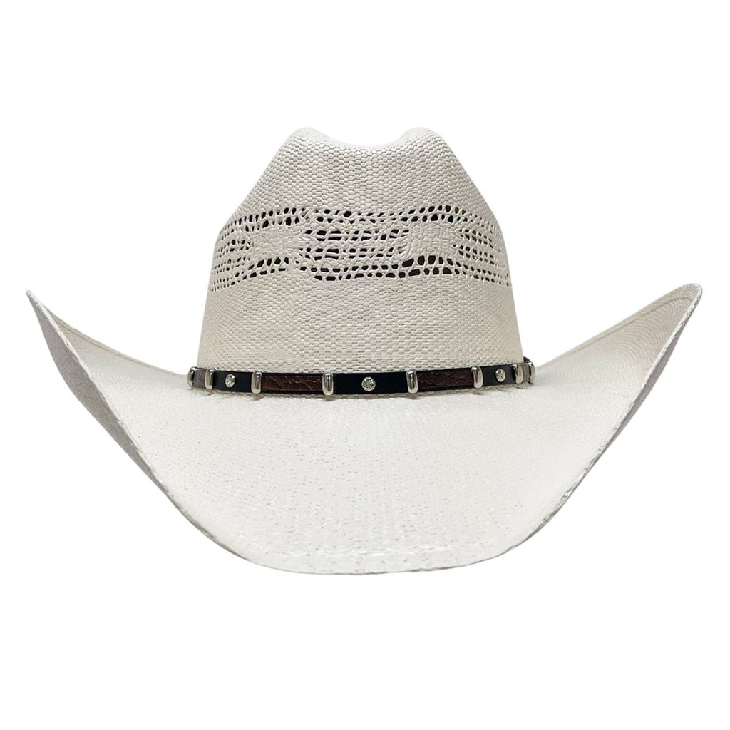 Bangora Straw Western Hat - Style Montana: Cream / SM