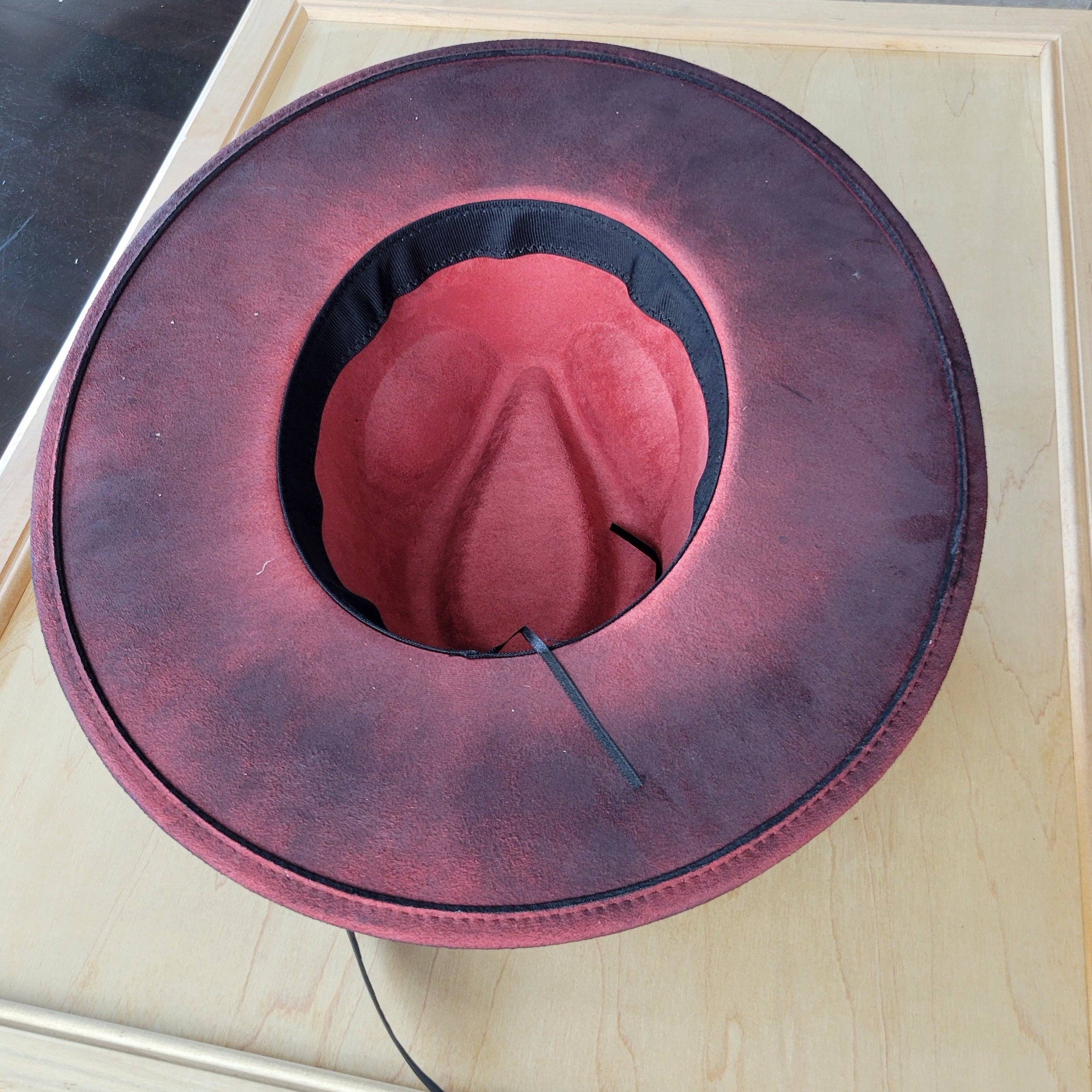 CUSTOM Hand-Painted Cowgirl Western Boho Hat A98