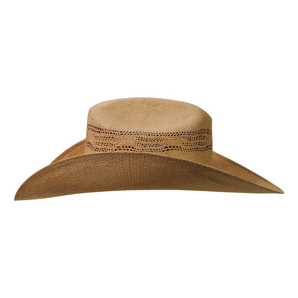 New Western Cowboy Straw Hat- Style American Maverick: Grey / SM