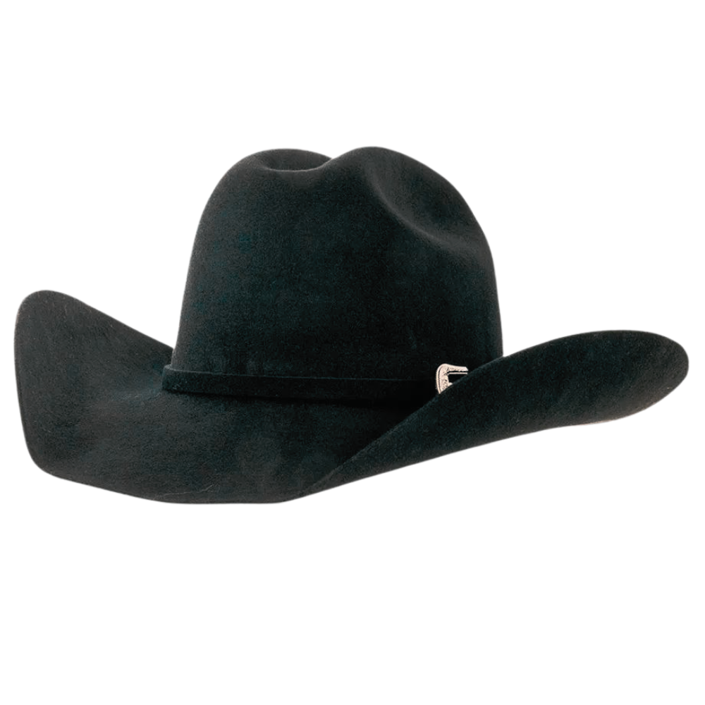 100% Wool Felt Western Cowboy Hat - Style Cattleman: Navy / SM
