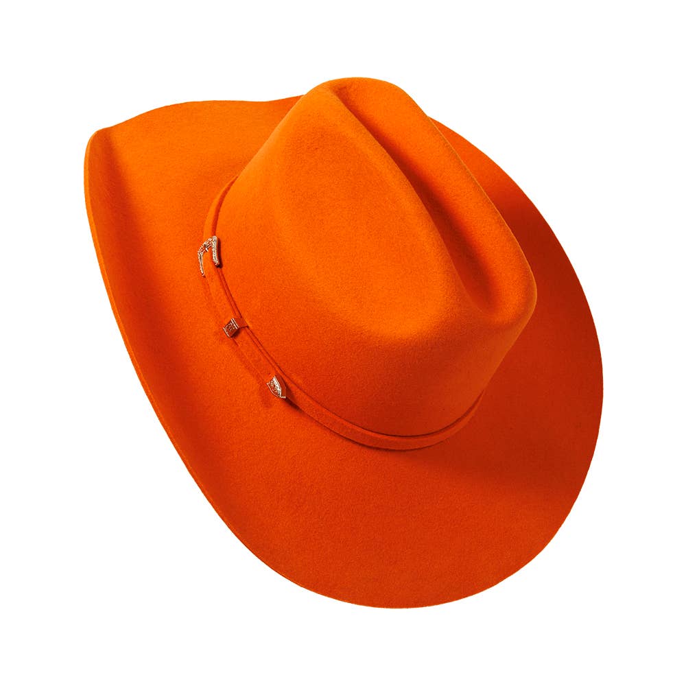 100% Wool Felt Western Cowboy Hat - Style Cattleman: Gunsmoke / MD