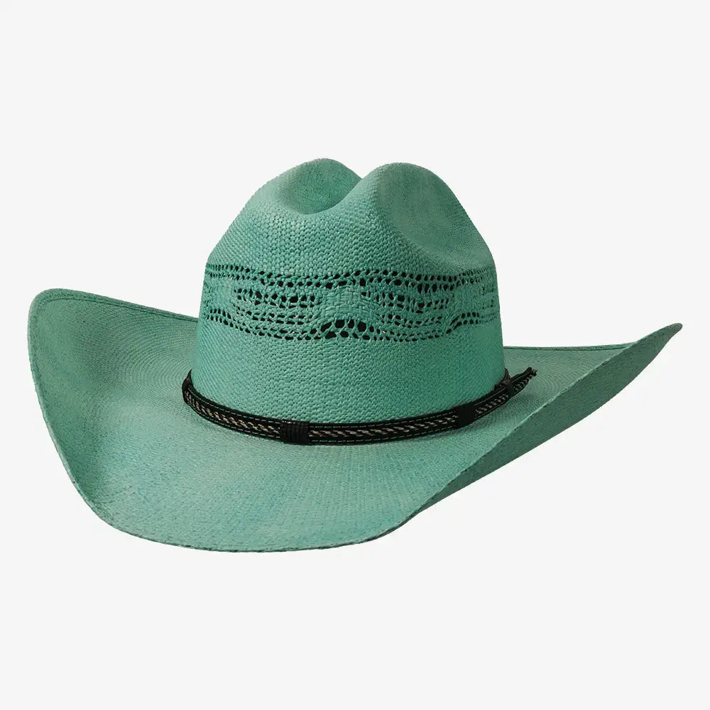 New Western Cowboy Straw Hat- Style American Maverick: Grey / SM