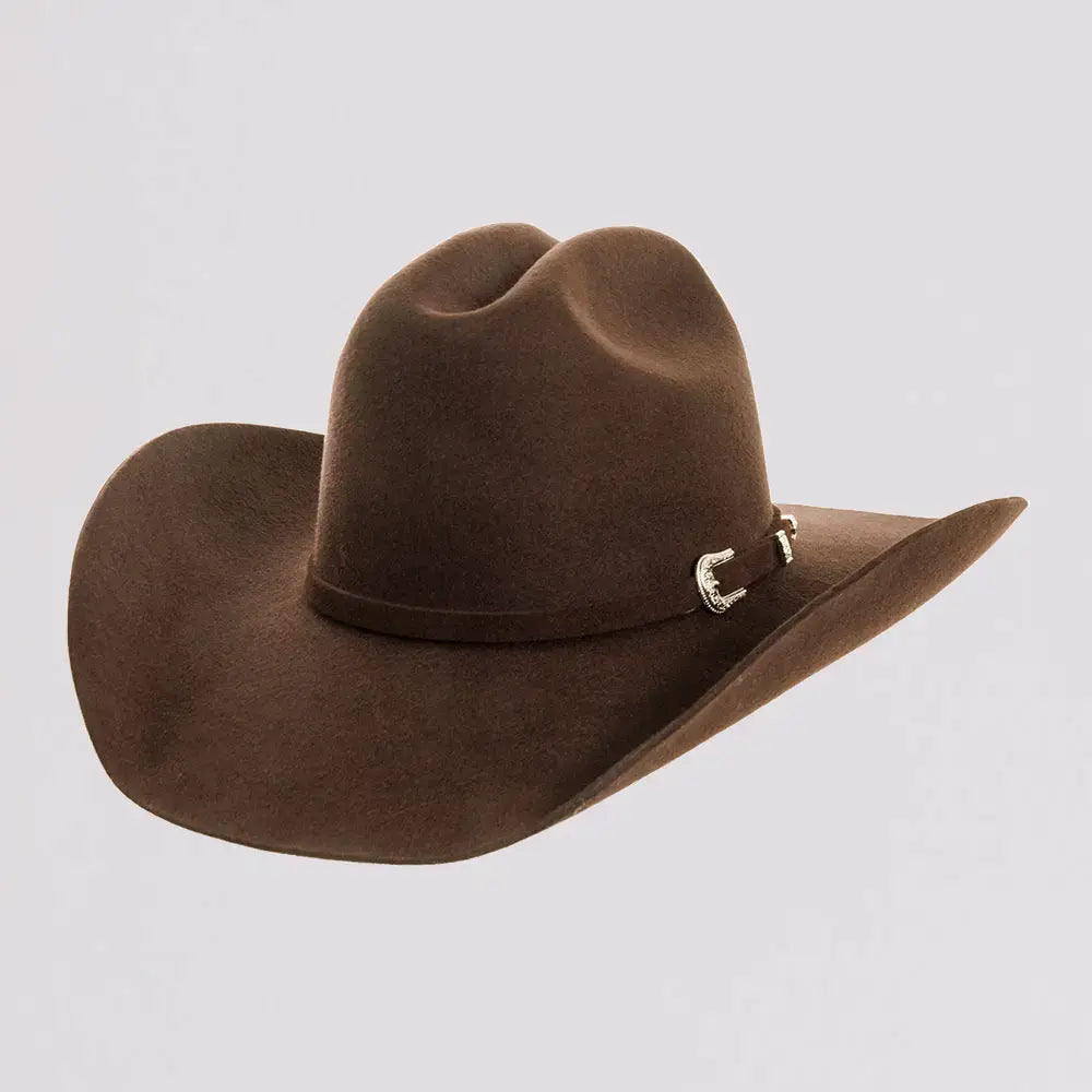 100% Wool Felt Western Cowboy Hat - Style Cattleman: Navy / SM