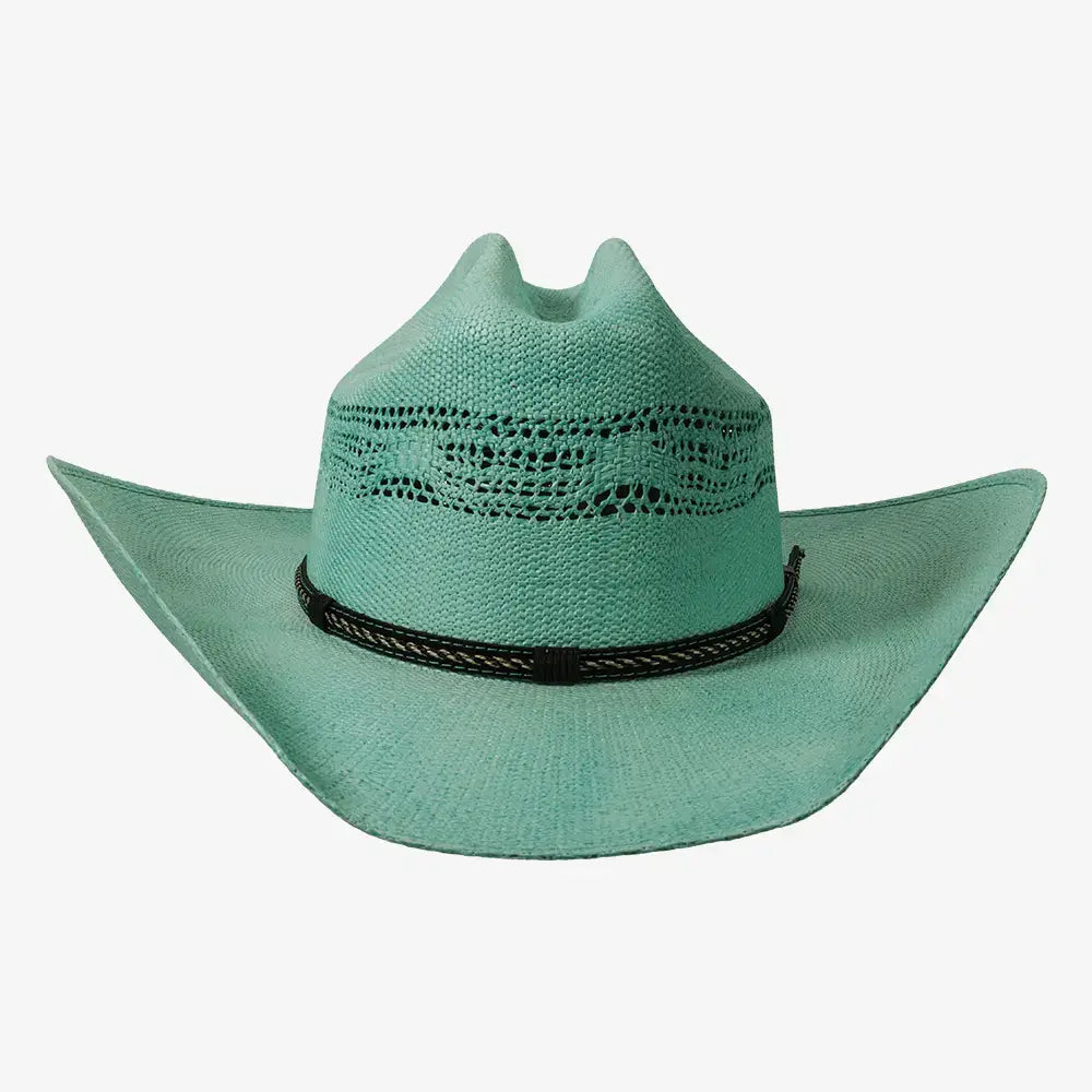 New Western Cowboy Straw Hat- Style American Maverick: Grey / SM