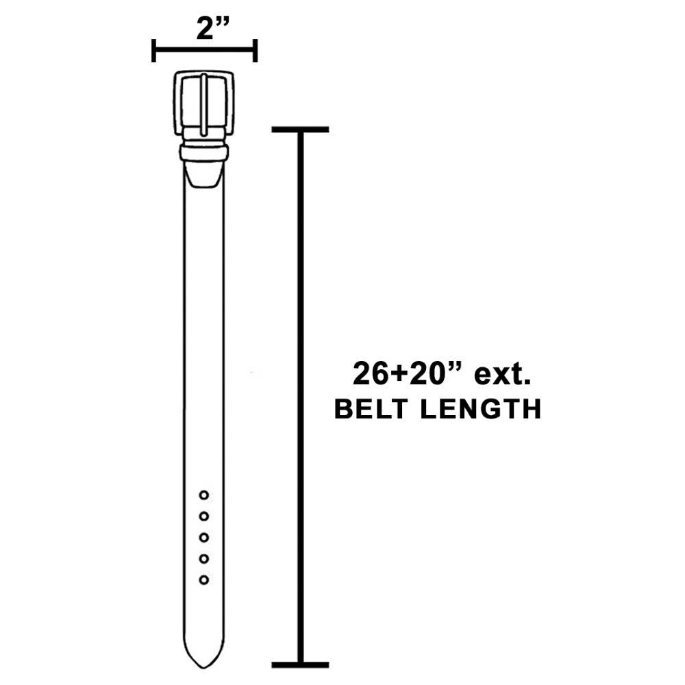 Oval Western Concho Chain Link Belt: S