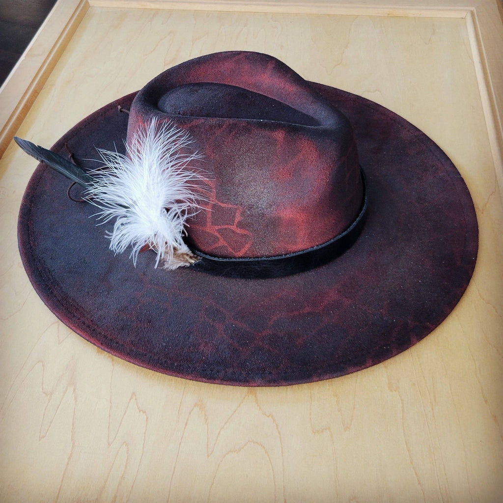 CUSTOM Hand-Painted Cowgirl Western Boho Hat A98