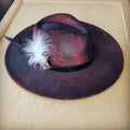 CUSTOM Hand-Painted Cowgirl Western Boho Hat A98