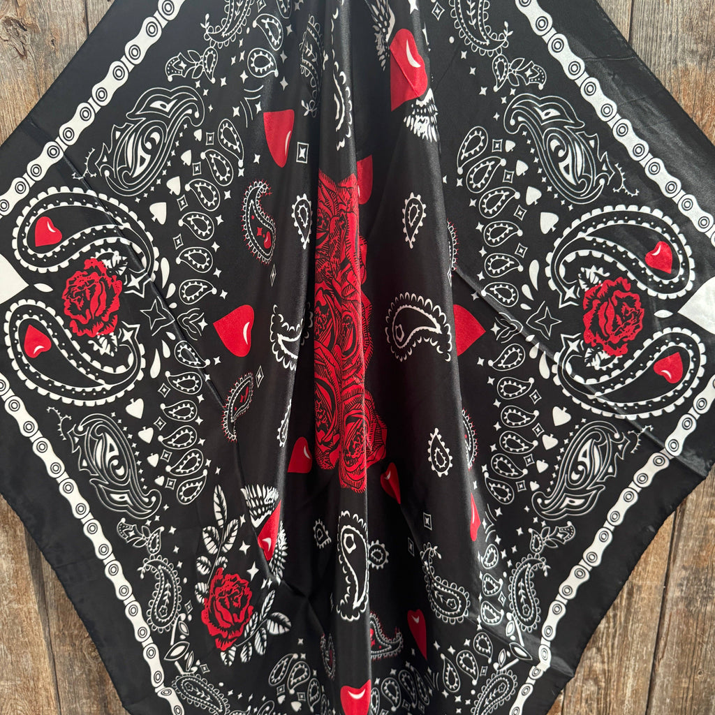 35X35" Lucky Cards Wild Rag / Scarf WR3433