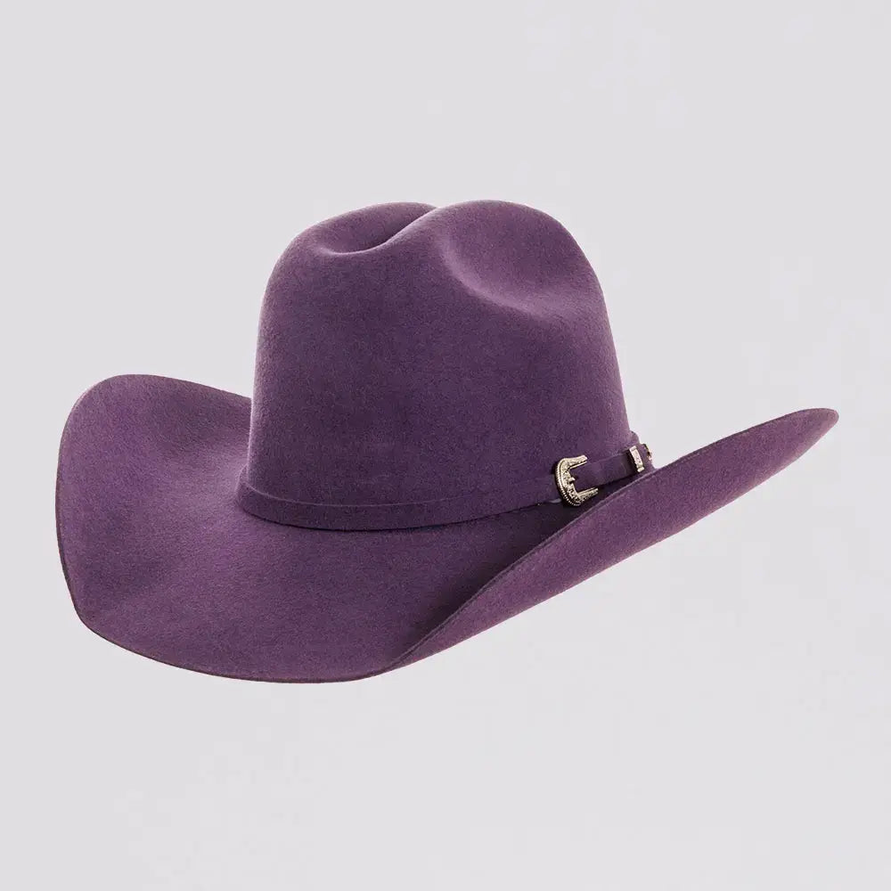 100% Wool Felt Western Cowboy Hat - Style Cattleman: Navy / SM
