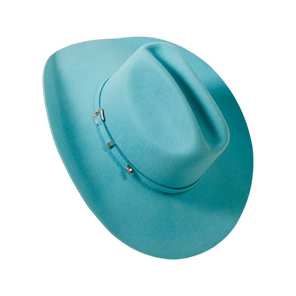 100% Wool Felt Western Cowboy Hat - Style Cattleman: Gunsmoke / SM