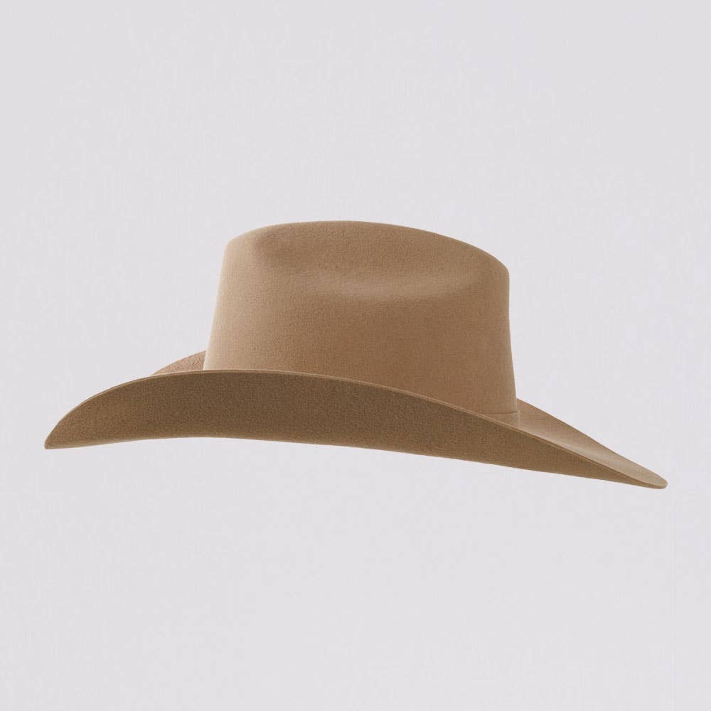 100% Wool Felt Western Cowboy Hat - Style Cattleman: Gunsmoke / SM
