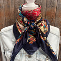 35X35" Multi Patterned Wild Rag / Scarf WR1011
