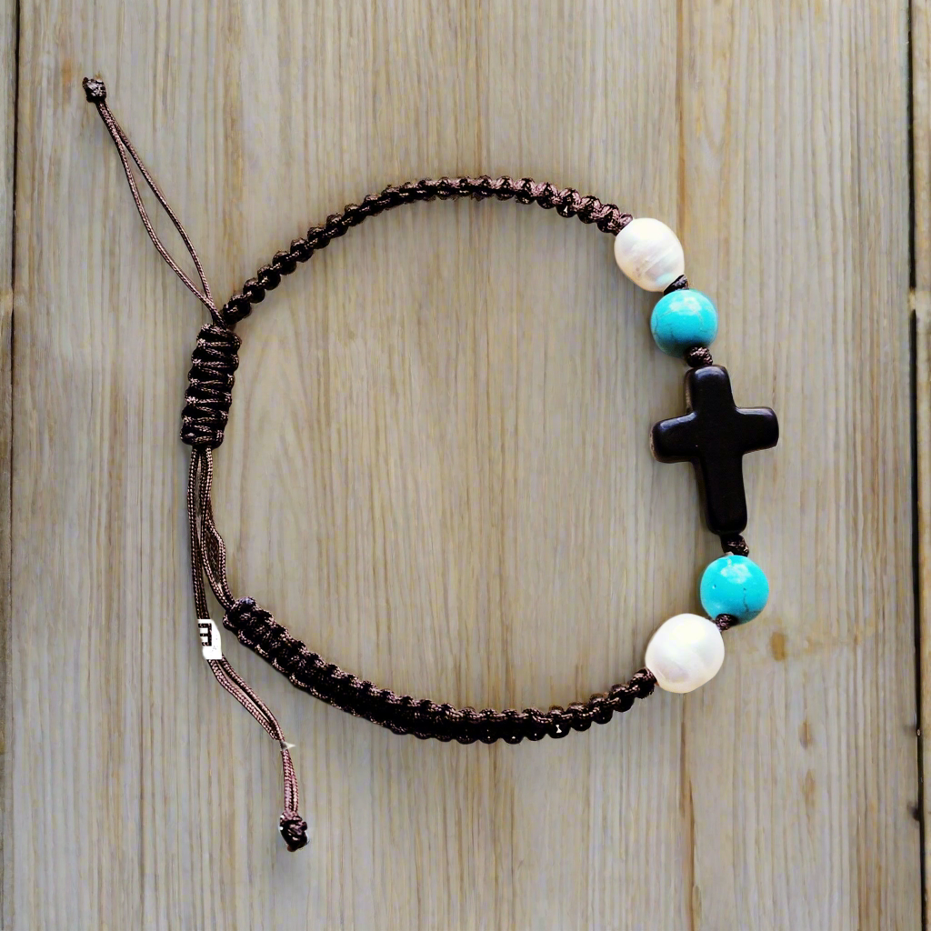 Woven Adjustments Turquoise Braided Bracelet