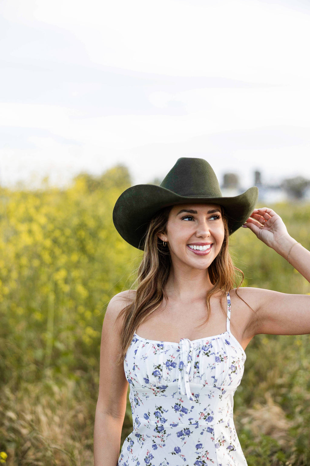 100% Wool Felt Western Cowboy Hat - Style Cattleman: Gunsmoke / SM
