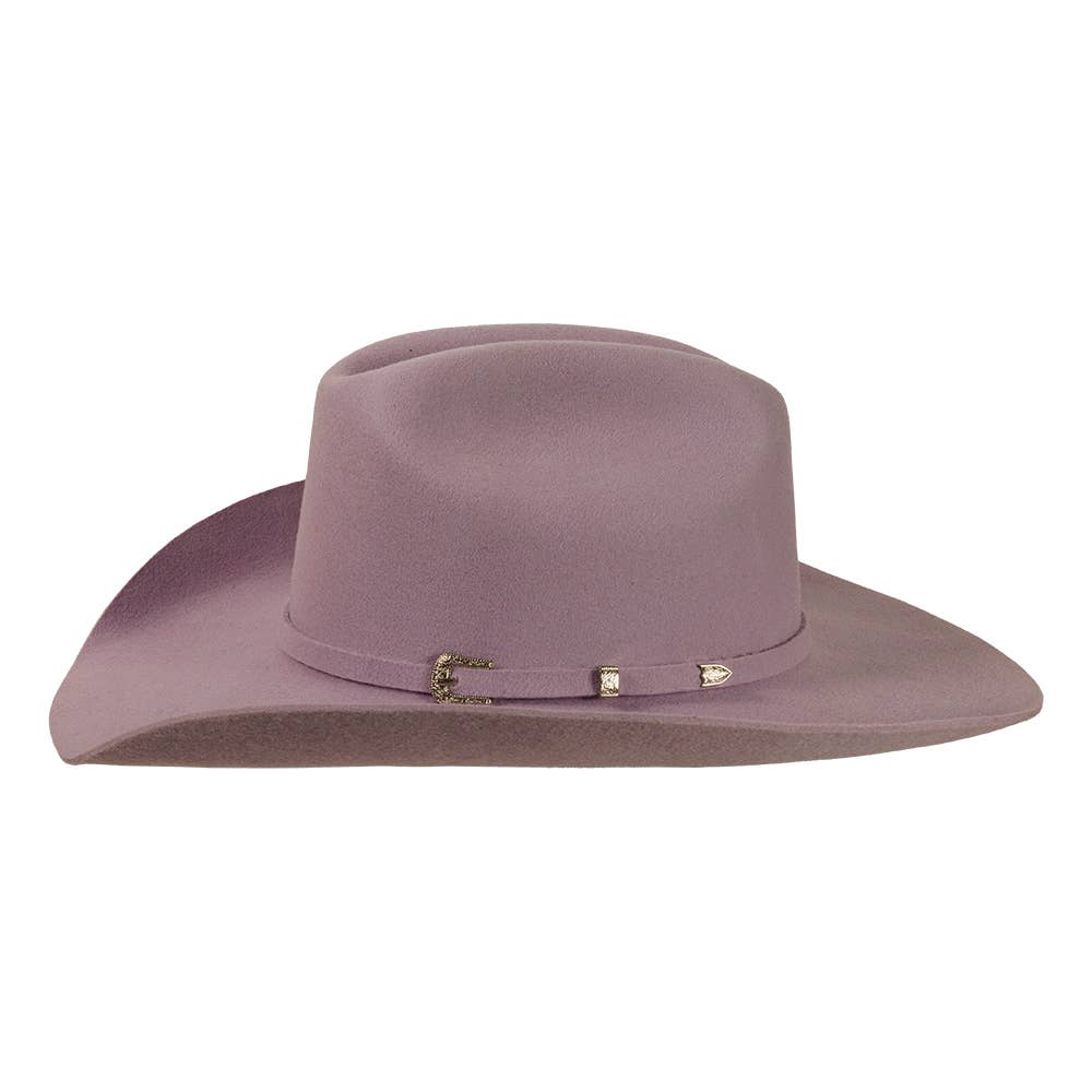 100% Wool Felt Western Cowboy Hat - Style Cattleman: Gunsmoke / MD