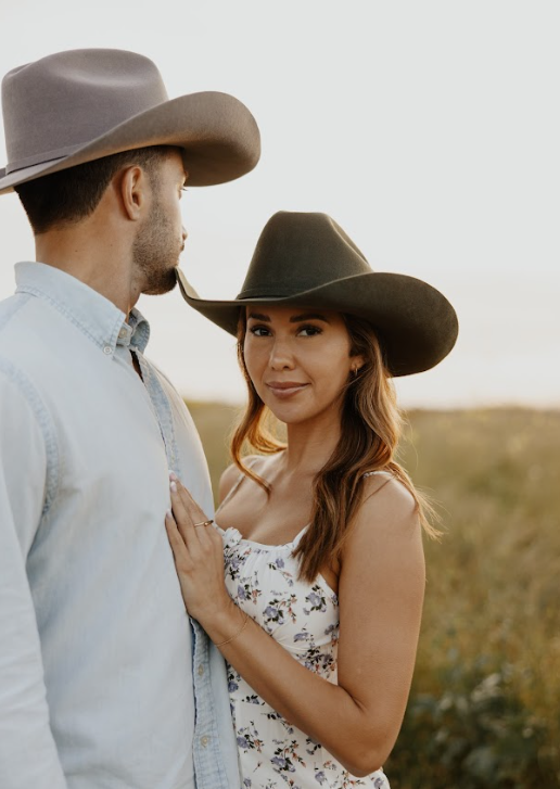 100% Wool Felt Western Cowboy Hat - Style Cattleman: Gunsmoke / MD
