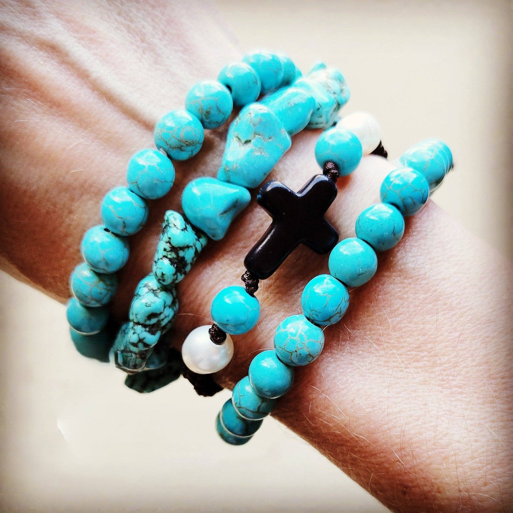 Woven Adjustments Turquoise Braided Bracelet